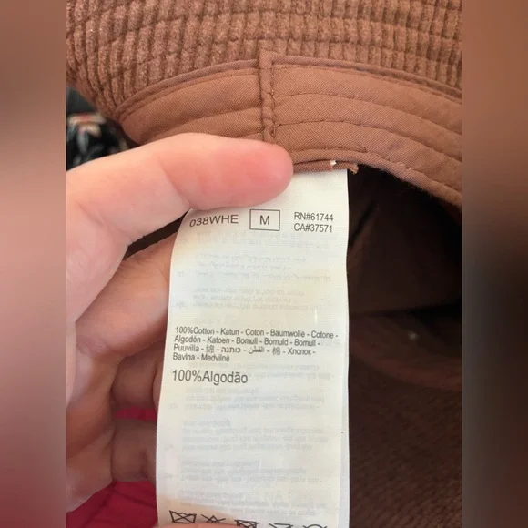 Rip Curl Cord Surf Bucket Hat Brown Curduroy Beach Y2K Beach 90s - Picture 7 of 9